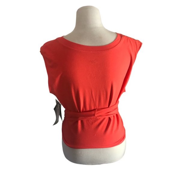 J. Dow Fitness Black History Month Women's Cropped Tank Top Red Orange Size XXL - Picture 2 of 5